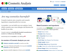 Tablet Screenshot of cosmeticanalysis.com